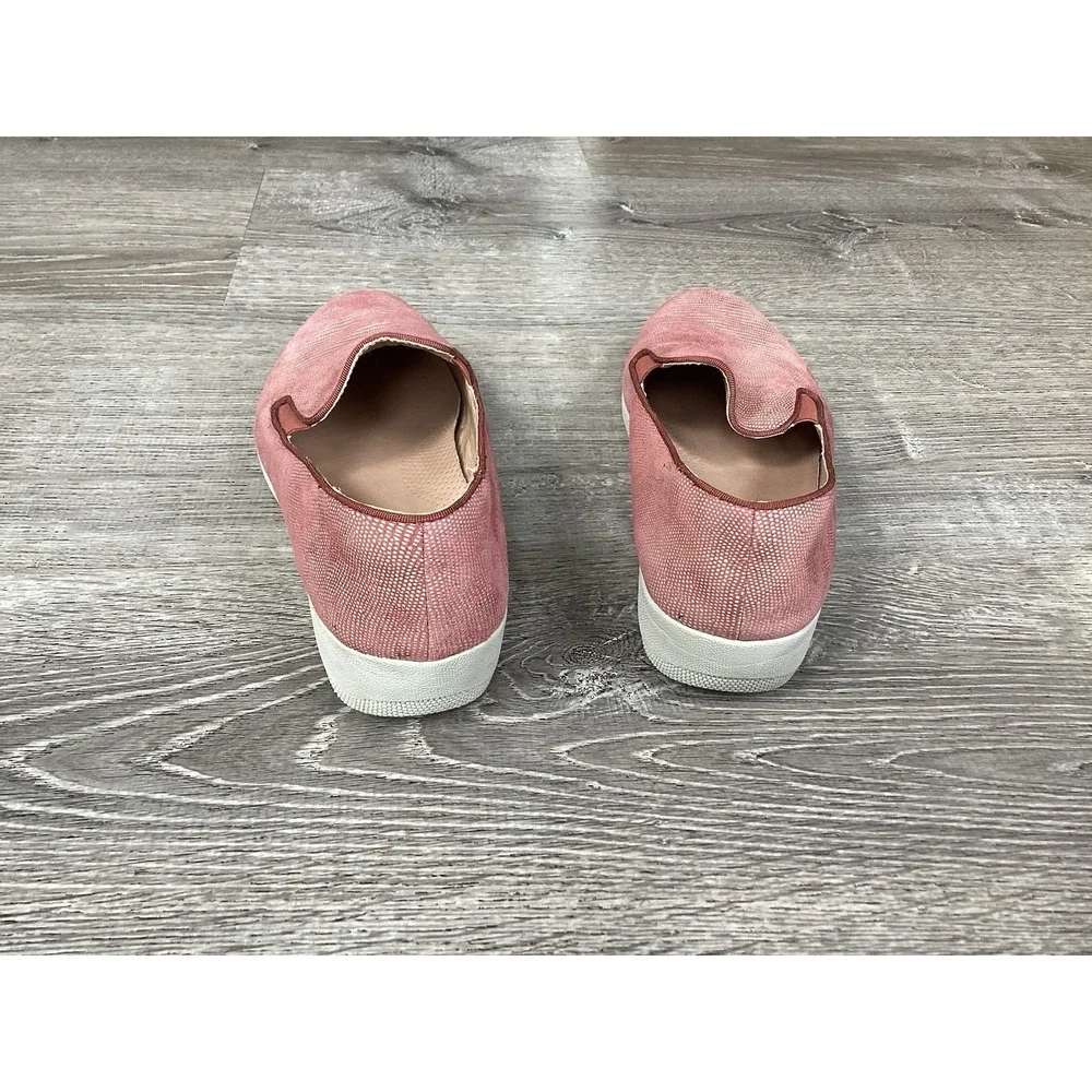 Fitflop superskate Pink Salmon lizard slip on sneakers Womens size 8.5 Shoes